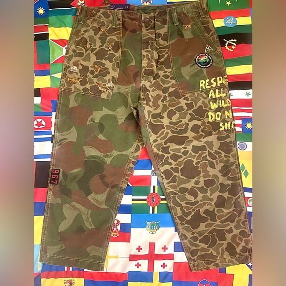 Camo “Save the Wild Life”Pants by PRL - Picture 1 of 15
